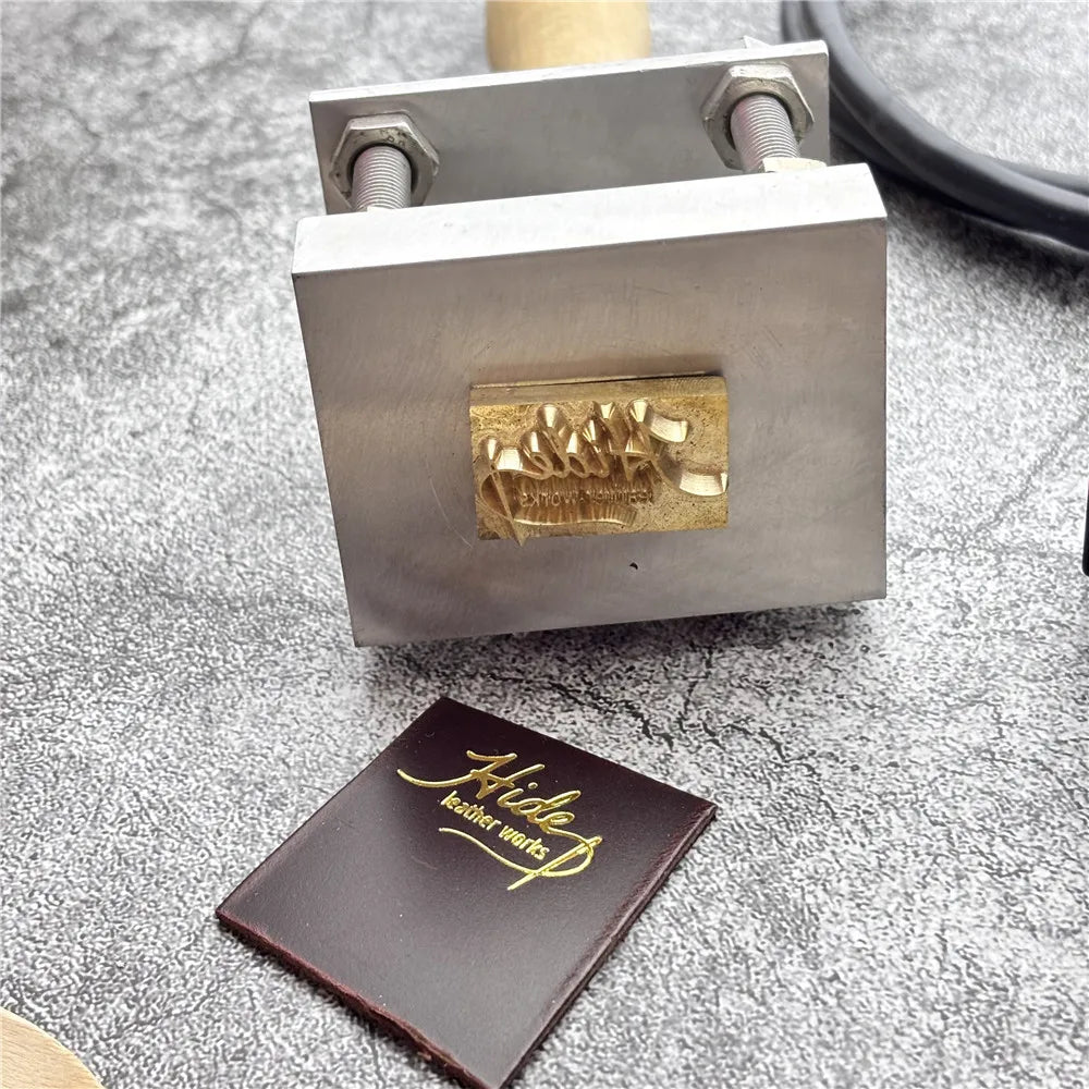 500W Hand-held Leather Hot Foil Stamping Machine Customize LOGO Heat Stamp Branding