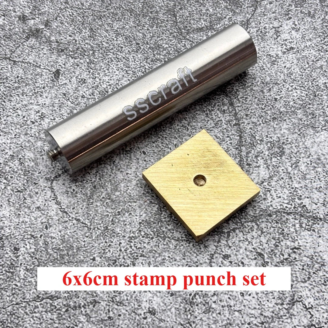Customize Leather Hand Stamping Punch Set Personalized Logo M5 Brass Stamp Embossing Debossing Mold