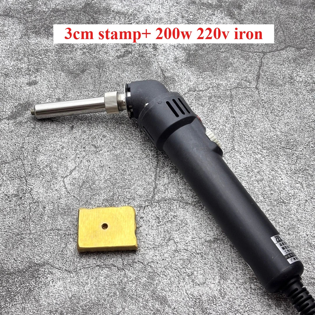 200W Custom Logo Cake Branding Iron Brass Heating Stamp Personalized Design Bakery Bread Burger