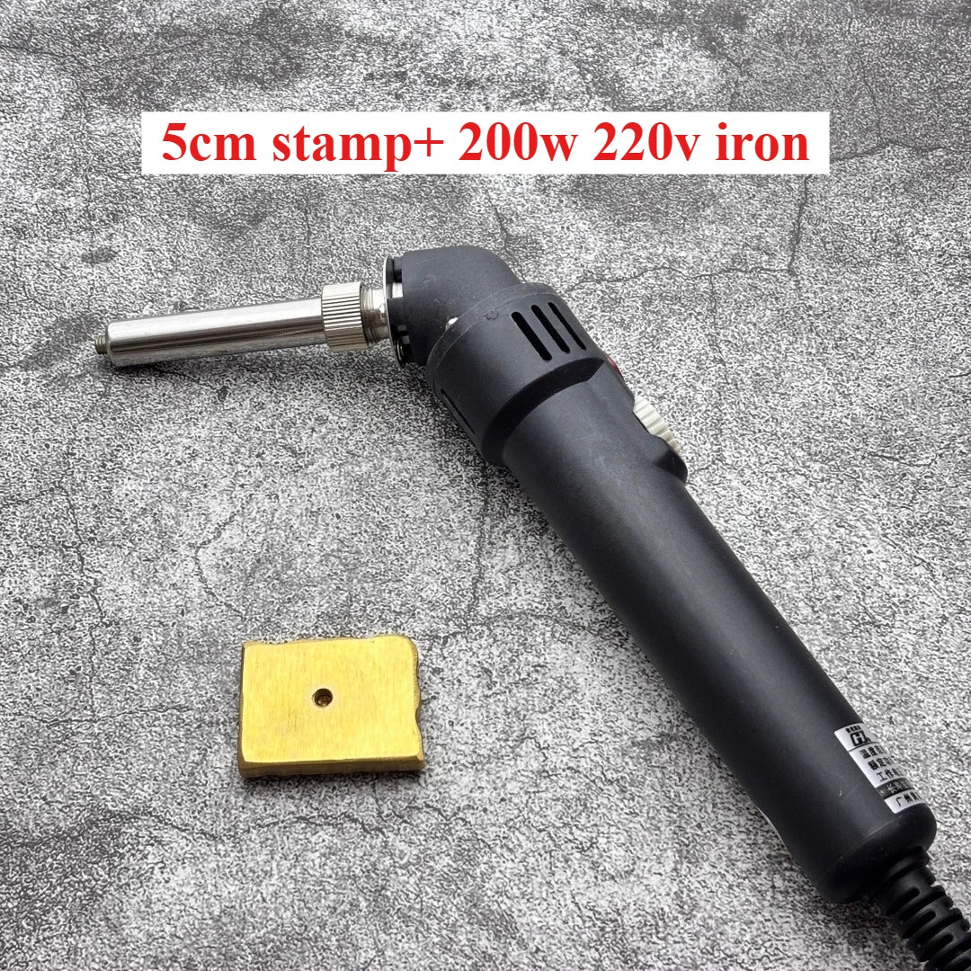 200W Custom Logo Cake Branding Iron Brass Heating Stamp Personalized Design Bakery Bread Burger