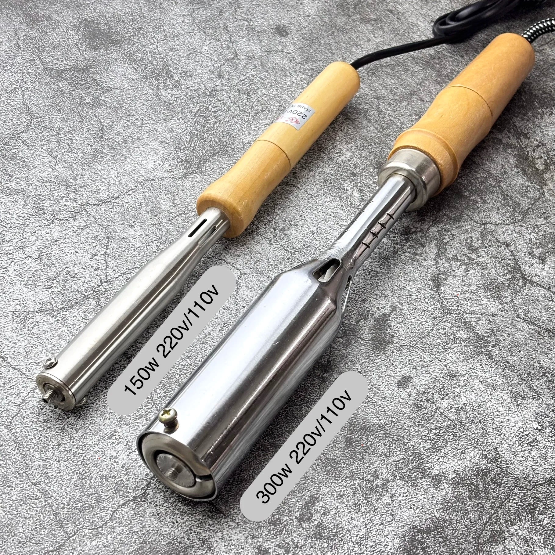 150W/300W Wood Branding Iron for Woodworking Customized Logo Brass Heat Stamp No Temperature Adjusted