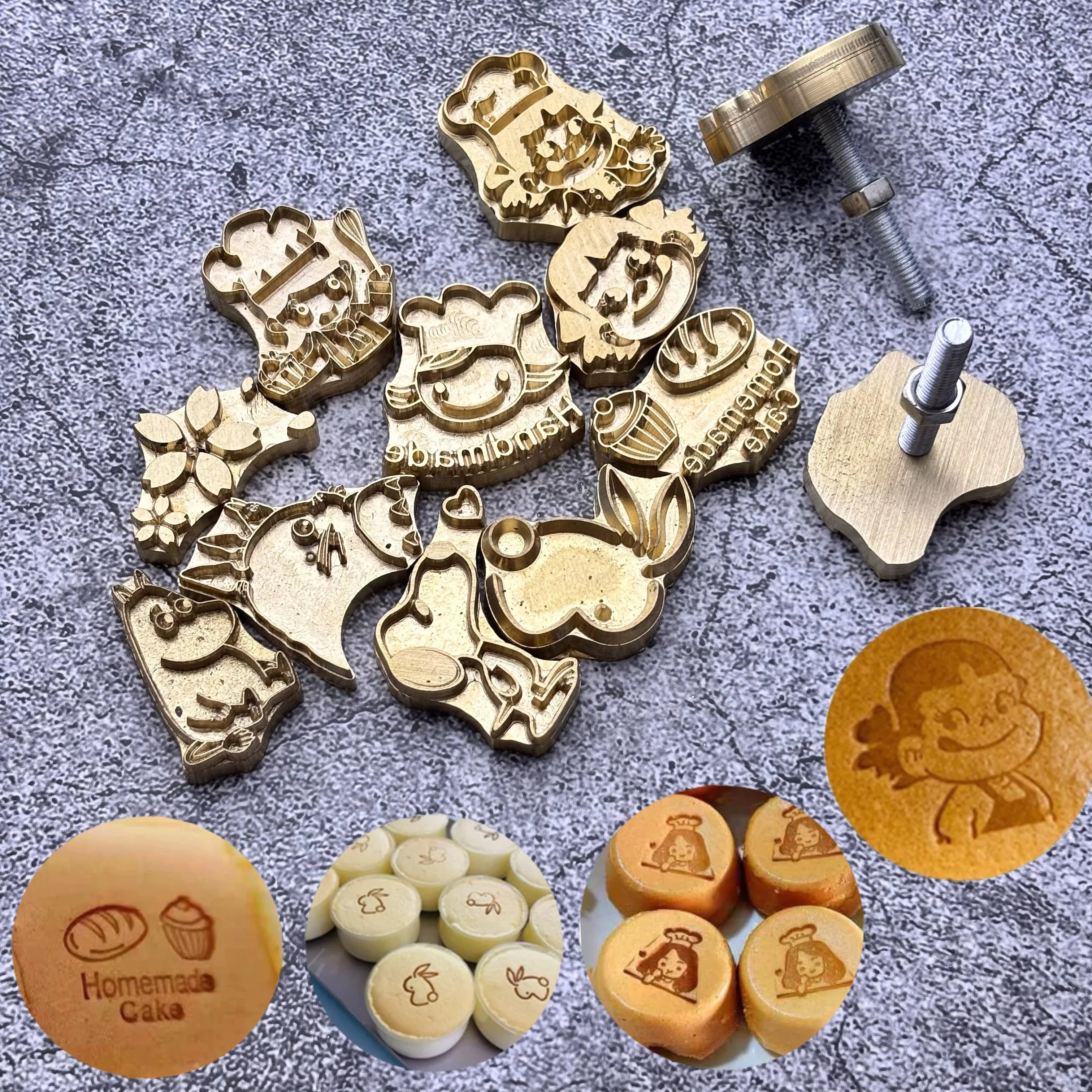 Single Cartoon Cake Heat Stamp Burger Branding Mold