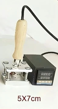 500W Hand-held Leather Hot Foil Stamping Machine Customize LOGO Heat Stamp Branding