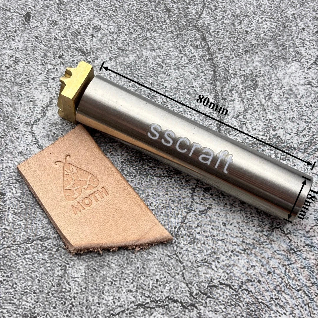 Customize Leather Hand Stamping Punch Set Personalized Logo M5 Brass Stamp Embossing Debossing Mold