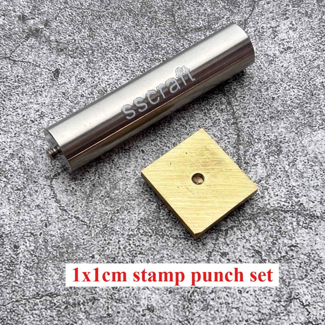 Customize Leather Hand Stamping Punch Set Personalized Logo M5 Brass Stamp Embossing Debossing Mold