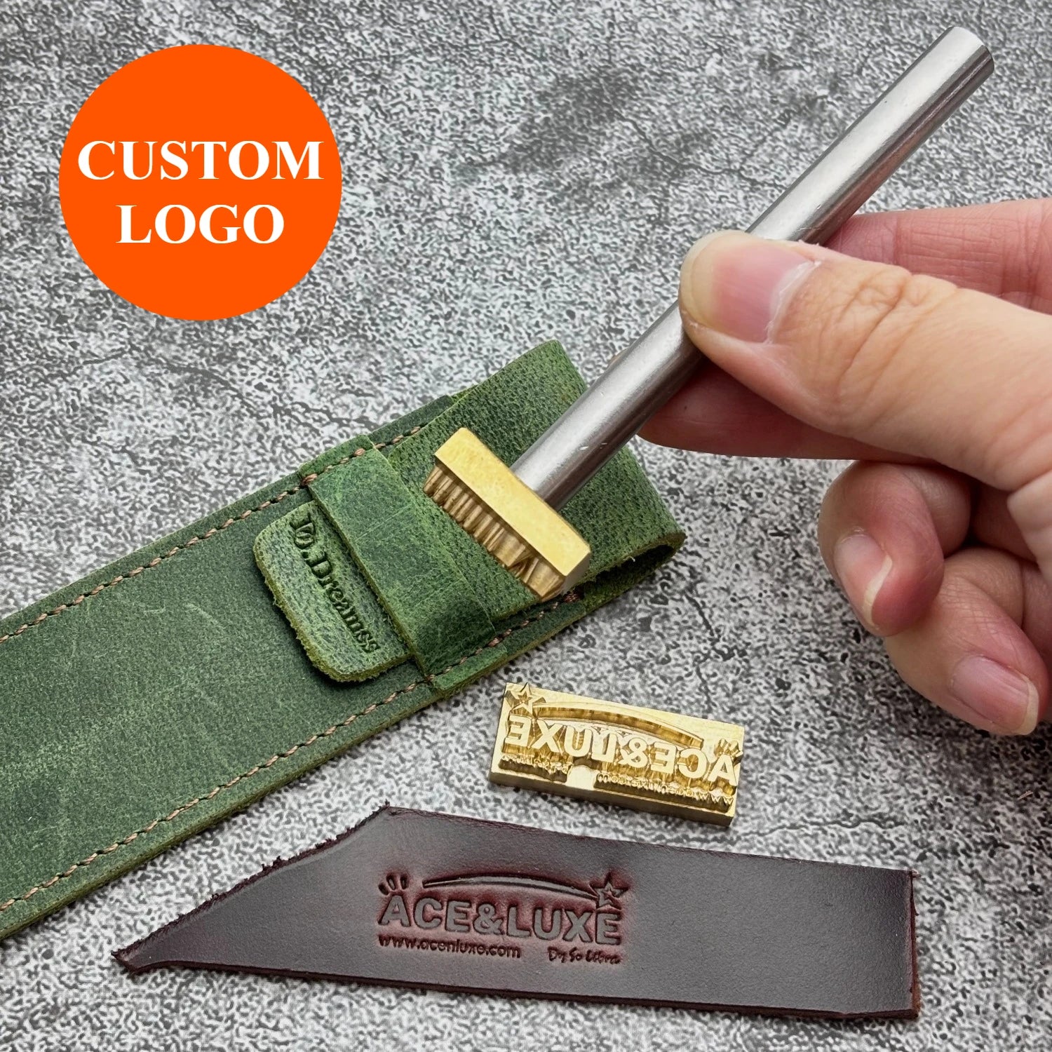 Custom Logo Leather Stamping Punch Brass Stamp Cold Pressing Leather Embossing Mold