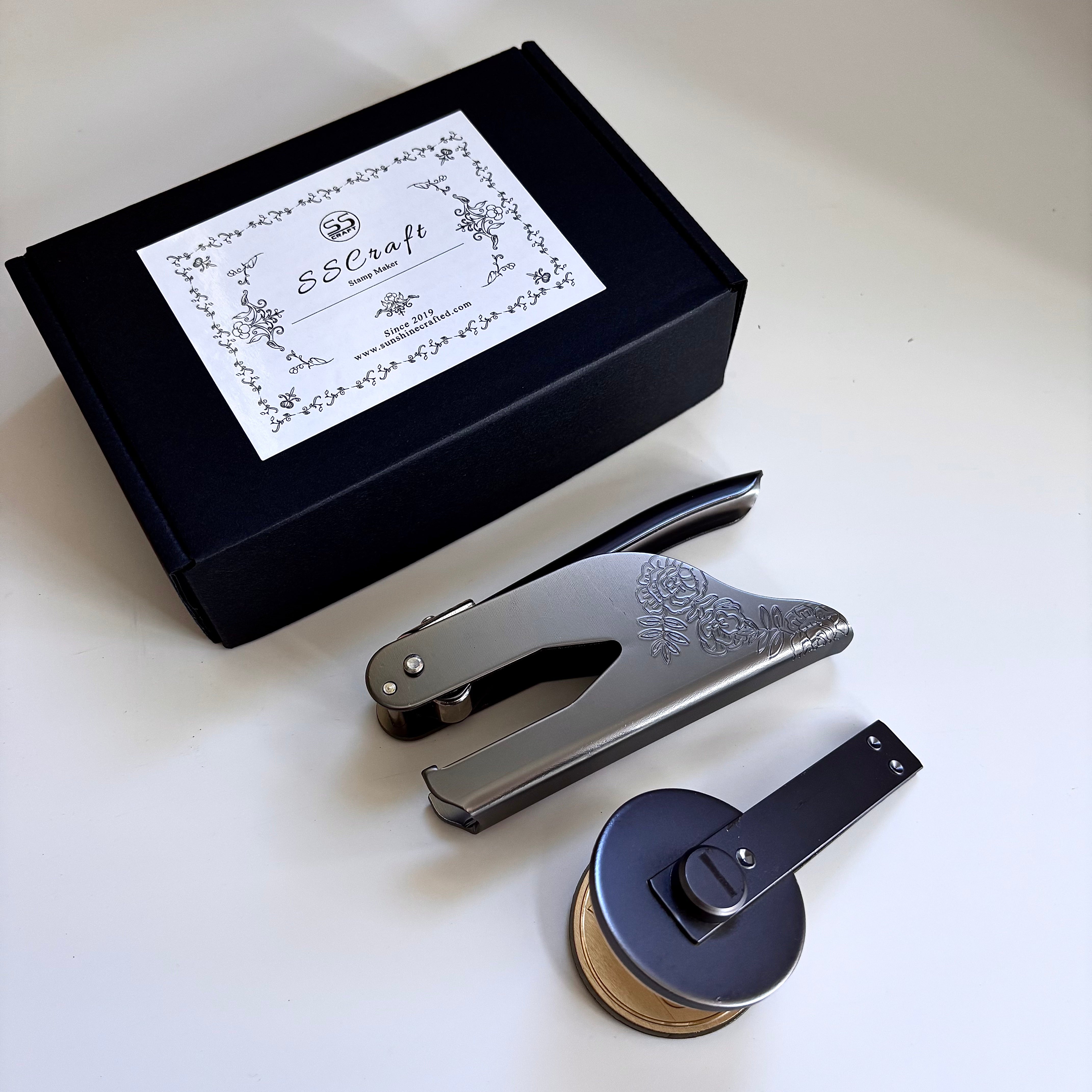 Personalized Custom Book Embosser Wedding Invitation Logo Embossing Paper Stamps