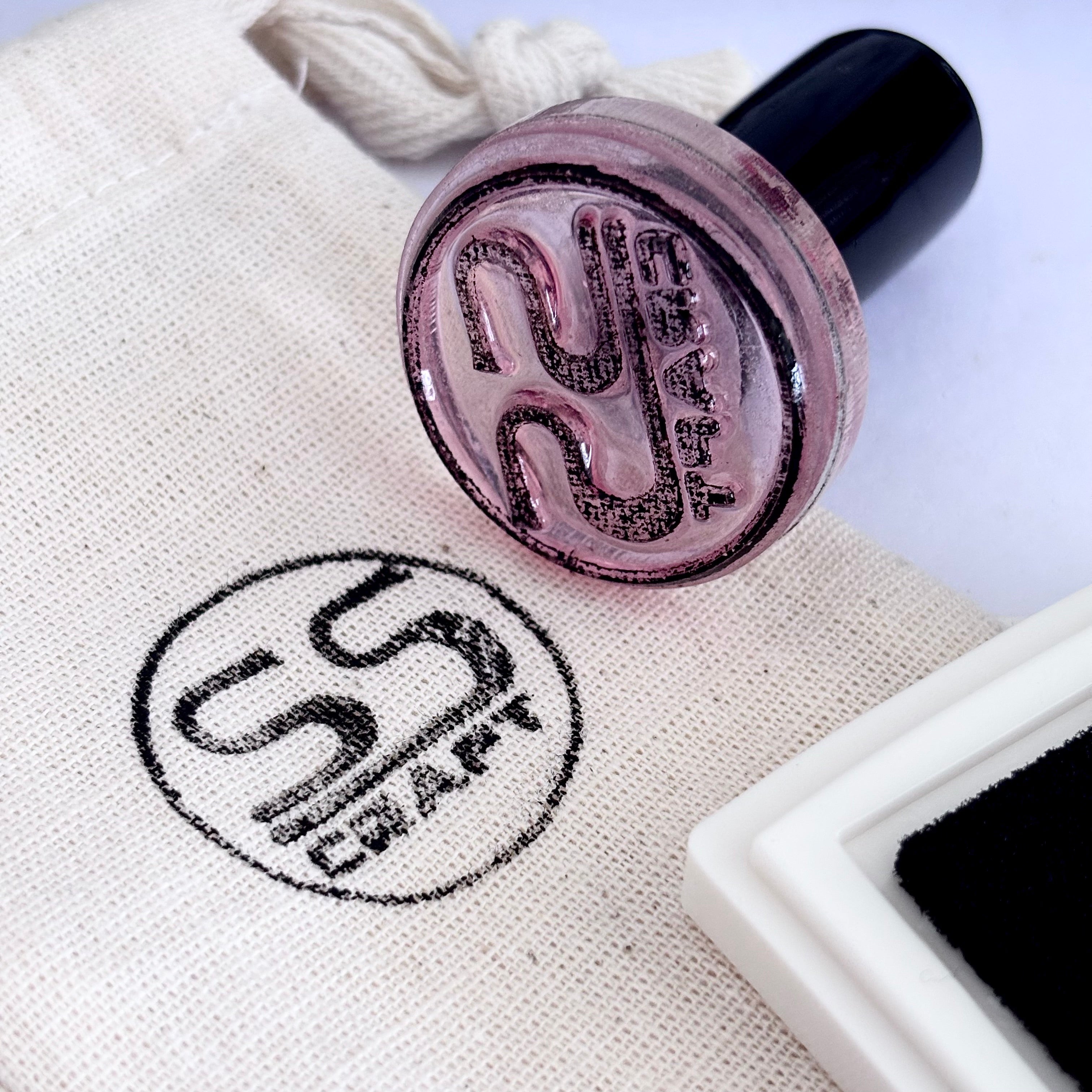 Custom Logo Rubber Stamp Personalized Signature Name Paper Seal Stamper