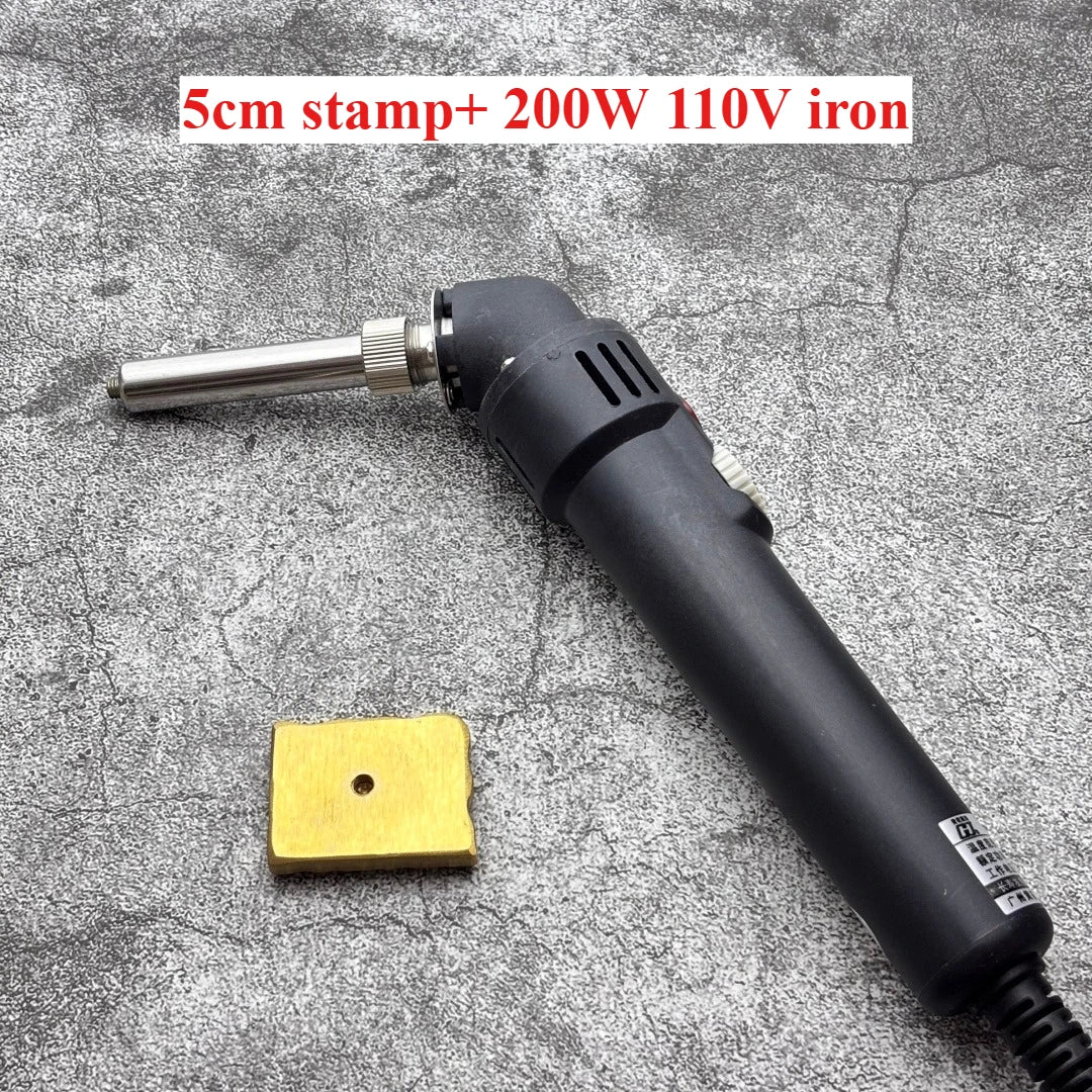 200W Custom Logo Cake Branding Iron Brass Heating Stamp Personalized Design Bakery Bread Burger