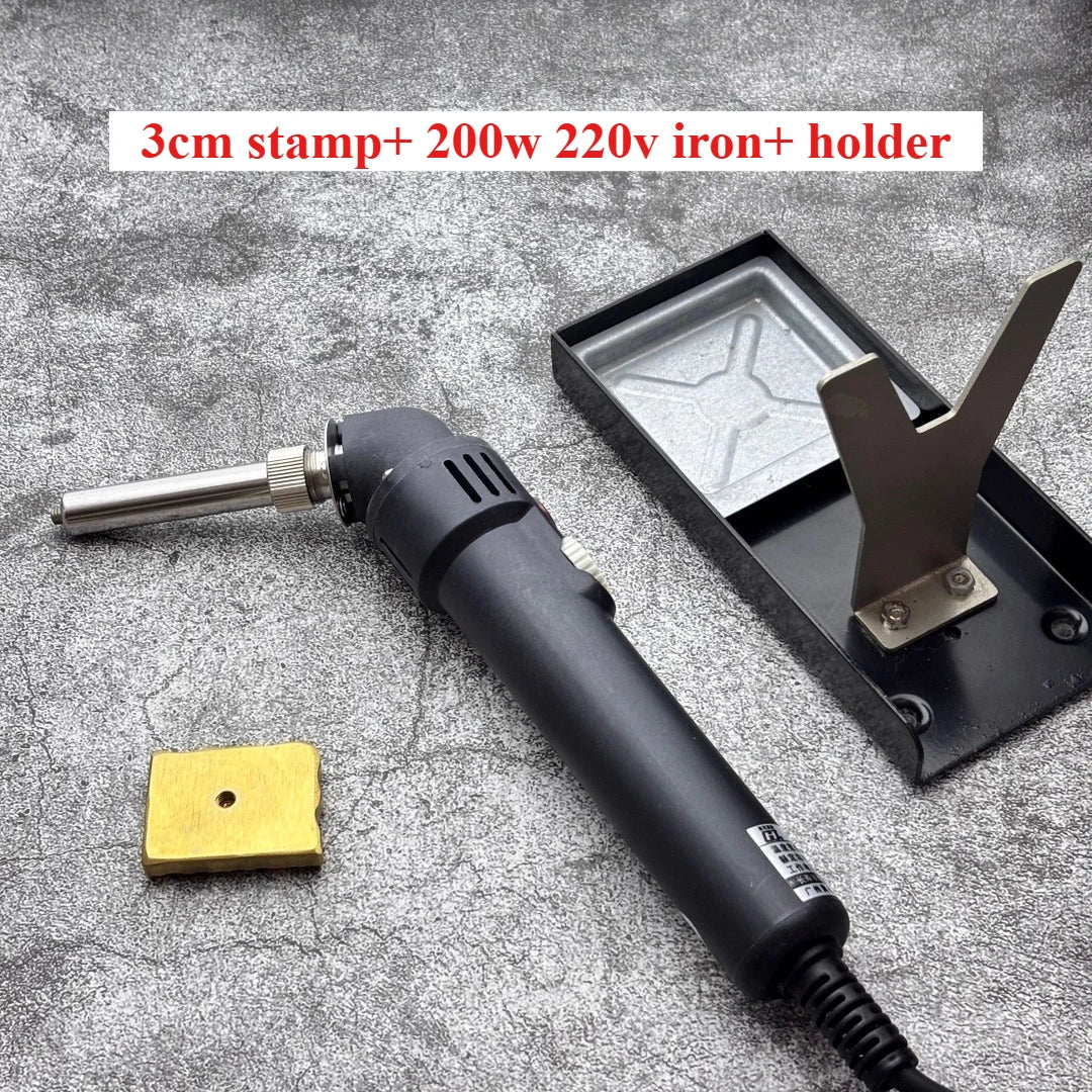 200W Custom Logo Cake Branding Iron Brass Heating Stamp Personalized Design Bakery Bread Burger