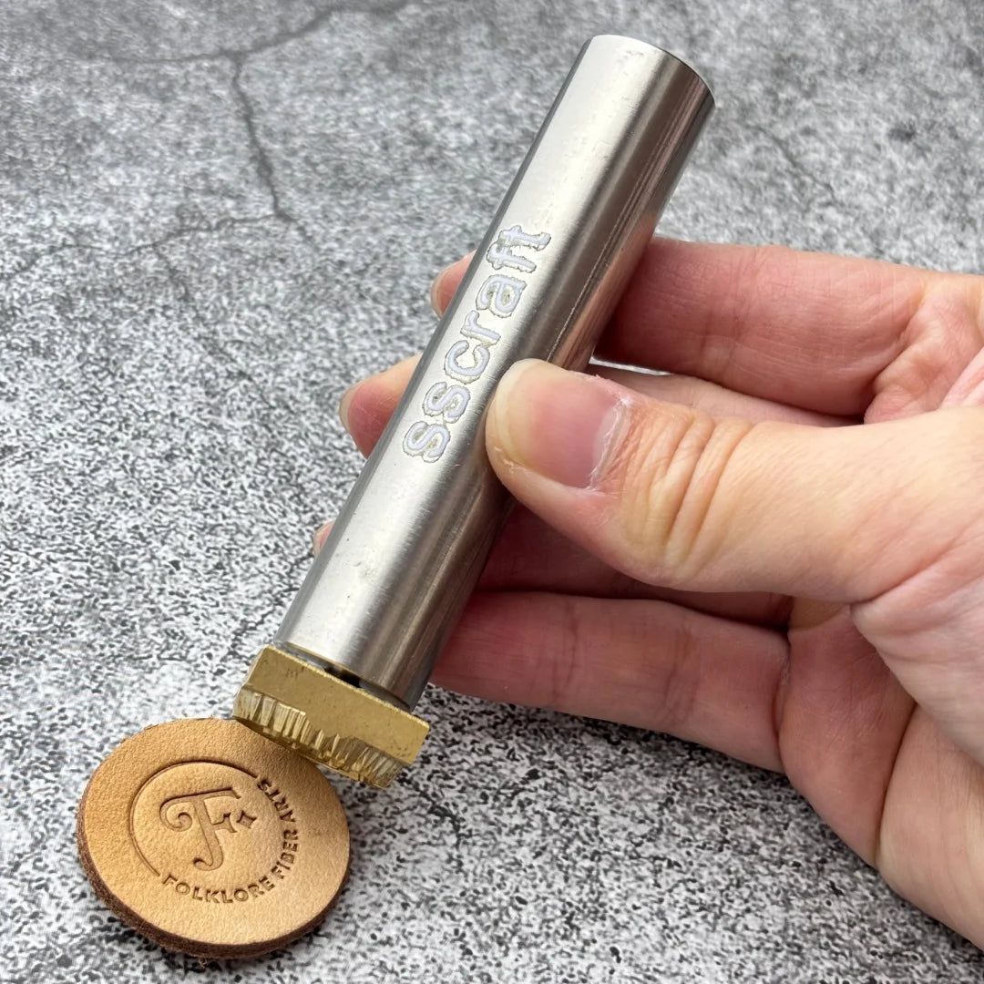 Customize Leather Hand Stamping Punch Set Personalized Logo M5 Brass Stamp Embossing Debossing Mold