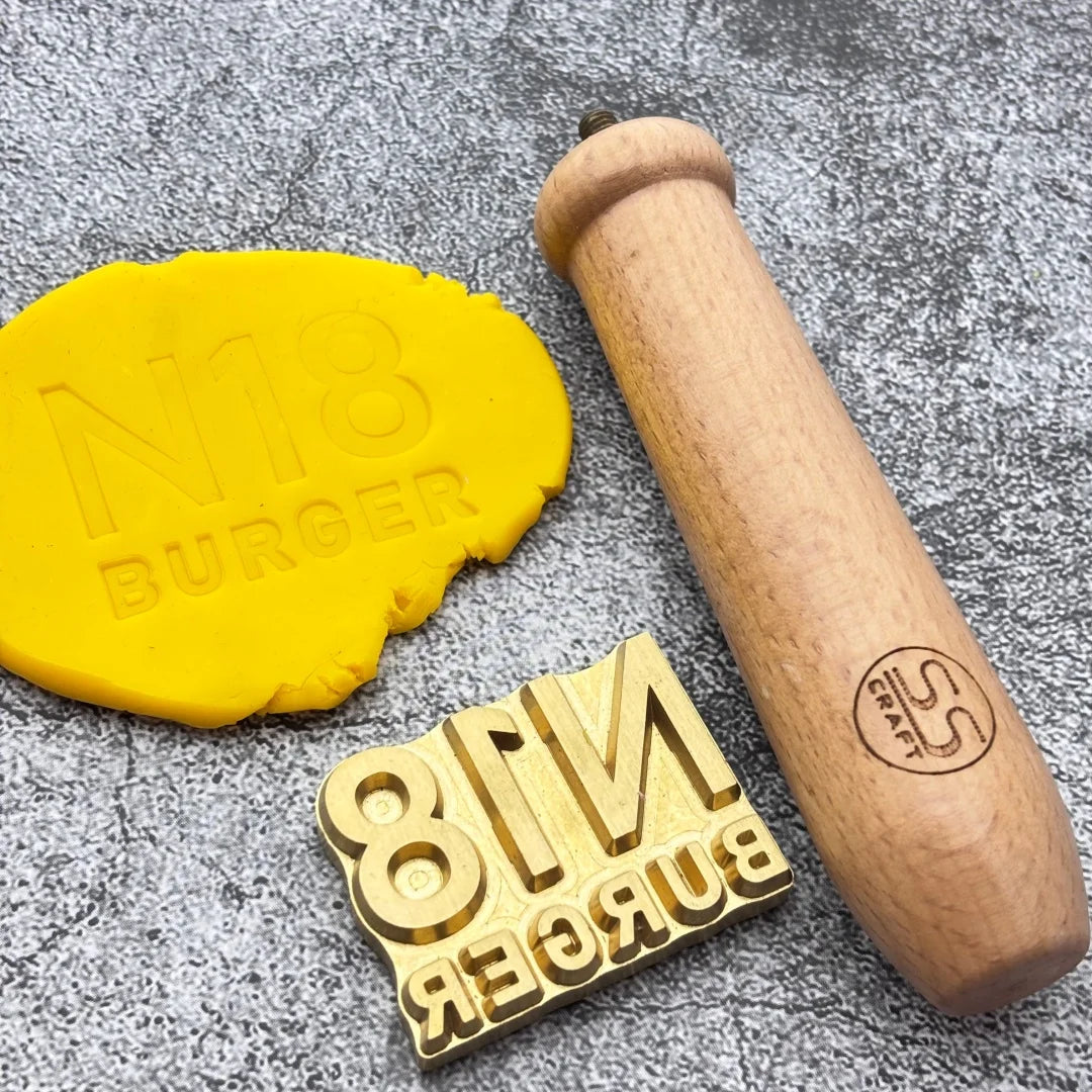 Customize Logo Pottery Stamp for Clay Personalized Signature Soap Stamps Ceramic Seal Brass Mold