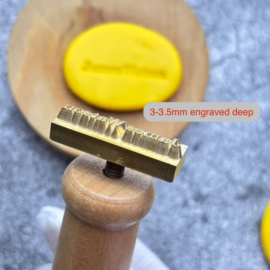 Customize Logo Pottery Stamp for Clay Personalized Signature Soap Stamps Ceramic Seal Brass Mold