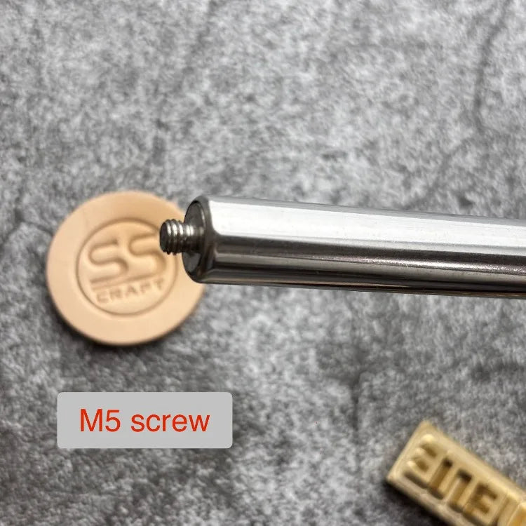 60W/150W/200W Hand-held Leather Stamping Iron Custom Logo Brass Stamp Hot Pressing Heater Temperature Adjust
